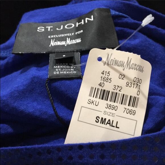 ST.JOHN Neiman Marcus Ocean Blue Shimmer Tank - Picture 5 of 6